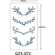 Tattoo GZS-072 Yarı Kalıcı Samaşıklar Desen Dövme-Tatto