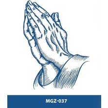 Tattoo MGZ-037 Dua Eden El Desen Orta Boy Yarı Kalıcı Dövme-Tatto