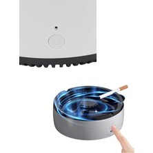 Hs-28 Elektrikli Küllük | Duman Emici, Sessiz Fanlı, USB Şarjlı Akıllı Kül Tablası