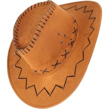 Uniquetrenders Unisex Nubuk Kovboy Şapkası