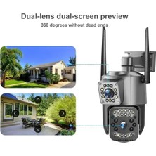 Avenir 4 Mp Dual Lens Wifi Kamera Hareket Sensörlü Su Geçirmez Iki Kameralı