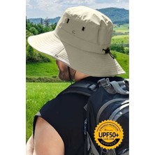 Uniquetrenders Unisex Uv Korumalı Geniş Kenarlı Katlanabilir Safari Outdoor Boonie Yürüyüş ve Plaj Şapkası