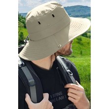 Uniquetrenders Unisex Uv Korumalı Geniş Kenarlı Katlanabilir Safari Outdoor Boonie Yürüyüş ve Plaj Şapkası