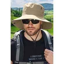 Uniquetrenders Unisex Uv Korumalı Geniş Kenarlı Katlanabilir Safari Outdoor Boonie Yürüyüş ve Plaj Şapkası