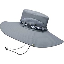 Uniquetrenders Unisex Yazlık Geniş Kenarlı Fileli Katlanabilir Safari Outdoor Plaj Şapkası