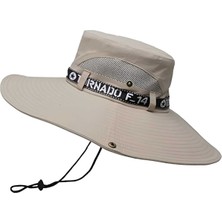 Uniquetrenders Unisex Yazlık Geniş Kenarlı Fileli Katlanabilir Safari Outdoor Plaj Şapkası