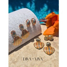 Diva Viva - Fiesta Heart – Kalp Form Kadın Küpe