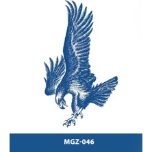 Tattoo MGZ-046 Kartal Desen Orta Boy Yarı Kalıcı Dövme-Tatto