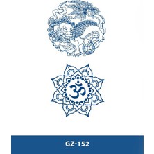 Tattoo GZ-152 Orta Boy Yarı Kalıcı Çift Desen Dövme