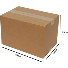 60X40X25CM Çift Oluklu Koli 10 Adet