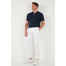 Buratti Pamuklu Regular Fit Fermuarlı Polo Yaka T Shirt Erkek Polo Yaka T Shirt 5902738
