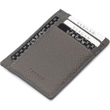 Tergan Gri Deri Unisex Kredi Kartlık - S1KK00001676-G35