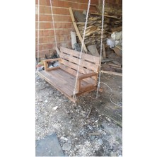 Balkon Teras Bahçe Ahşap Salıncak