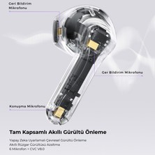 Soundpeats Air 5 TWS Bluetooth 5.4 Kablosuz Kulaklık - Hibrit ANC - Hi-Res ve Snapdragon Sound (Resmi Distribütör Garantili)