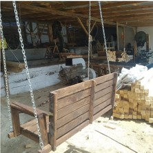 Ahşap Balkon Bahçe Salıncak