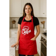 Aşçı Önlüğü Mutfak Önlük Şef Önlüğü Şef Aşçı Önlüğü Dayanıklı Kumaş Leke Tutmaz Mutfak Önlüğü