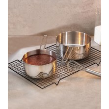 Çelik 2 Li Kaçerola Sosluk Sütlük 16CM