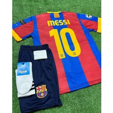 Dayıbalı Bar 2011 Şampiyonlar Ligi Finali Lionel Messi Nostalji Çocuk Forması 3'lü Set