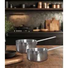 Çelik 2 Li Kaçerola Sosluk Sütlük 14CM