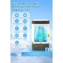 Işıklı Hava Nemlendirici ve 3 Kademeli Soğutucu Fan