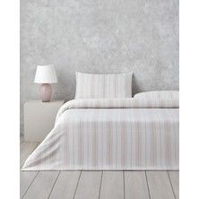 English Home Crystal Vibe İpliği Boyalı Tek Kişilik Çarşaflı Nevresim Takımı 160x220 cm Pembe