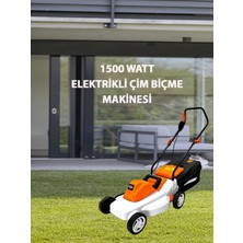 Rowermax Kawashima 1500 Watt Elektrikli Çim Biçme Ot Biçme Makinesi