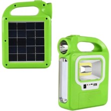 Şarjlı Güneş Enerjili 2.6 mt Kablolu Ampullu LED Solar Powerbank Özellikli Işıldak
