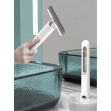 Mediterian Mini el mop seti, yıkanabilir süngerli temizlik aracı, beyaz renk