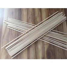Ahşap 10 mm Kavela Çubuk 50 cm Yivsiz 20 Adet Kavela Çubuk