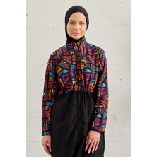 Paraşüt Tam Kapalı Tesettür Mayo 3024-286 SIYAH02