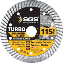 Sgs Mermer Granit Seramik Kesme Testere İnce Hassas 115  mm