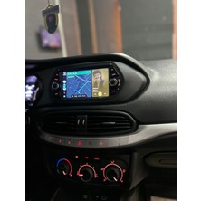 Fiat Egea Uyumlu Android 4 GB Ram 64 GB Dahili Hafıza 7inç  Multimedya Kablosuz Carplay Geri Görüş Kameralı