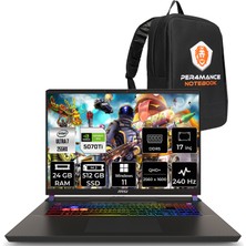 Msı Vector 17 Hx Aı Intel Core Ultra 7 255HX 24GB 512GB SSD RTX5070TI/12GB 140W 17" Qhd+ 240Hz Windows 11 Pro Taşınabilir Bilgisayar & Per4 Çanta A2XWHG086TRP392