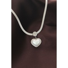 316L Çelik Italyan Zincir Kalp Kolye - TJ-BKO6207