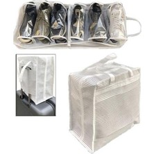 Ayakkabı Saklama ve Taşıma Çantası (Çizgili Model) Shoe Tote