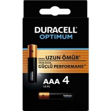 Duracell 4lü Optimum Aaa Kalem Pil