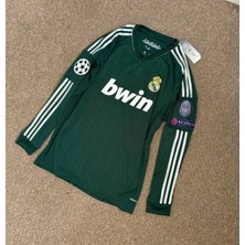 Dayıbalı Ronaldo Madrid Haki Uzun Kol Efsane Retro Futbol Forması
