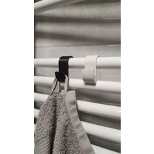 Siyah ve Beyaz Radyatör Için Havlu Askı Kancası