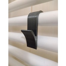 3 Adet Siyah Renk Radyatör Askısı Banyo Askısı