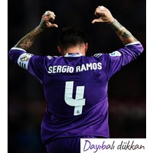 Dayıbalı Sergio Ramos 2016 Cardif Finali Uzun Kol Mor Forma