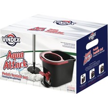 Mediterian 14 litrelik pedallı temizlik seti, pratik ve kullanışlı ev temizlik aracı, turuncu-siyah