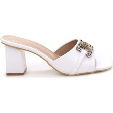 Pisagor PS-32450 6 cm Topuklu Kadın Terlik