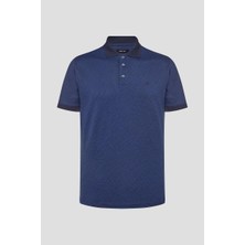 Sabri Özel Siyah %100 Yün Regular Fit Jakar Desenli Polo Yaka T-shirt