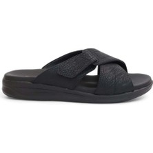 2148-9956 Tam Anatomik Üst Kalite Memory Foam Tabanlı Erkek Terlik - NKT02148-SIYAH-43