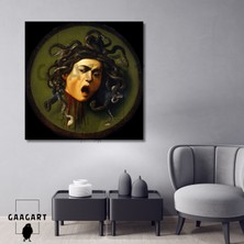 Kare Kanvas Ünlü Ressamlar Caravaggio Medusa