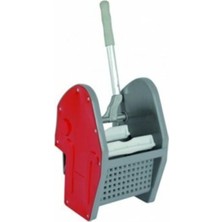 Mediterian Çift Kovalı Temizlik Arabası, Pratik ve Dayanıklı Plastik Tasarım