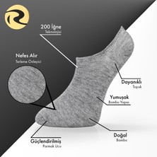 Bambu Erkek Sneaker Düz Çorap Dikişsiz Premium 2'li