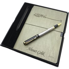 Scrikss Isme Özel Verona Defter(Besmeleli) + Isme Özel Besmele Kalem + Kişiye Özel Kutulu Set