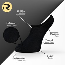 Bambu Erkek Sneaker Düz Çorap Dikişsiz Premium 4'lü