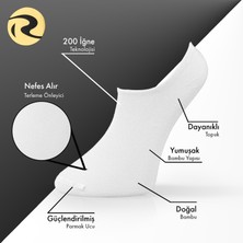 Bambu Erkek Sneaker Düz Çorap Dikişsiz Premium 4'lü